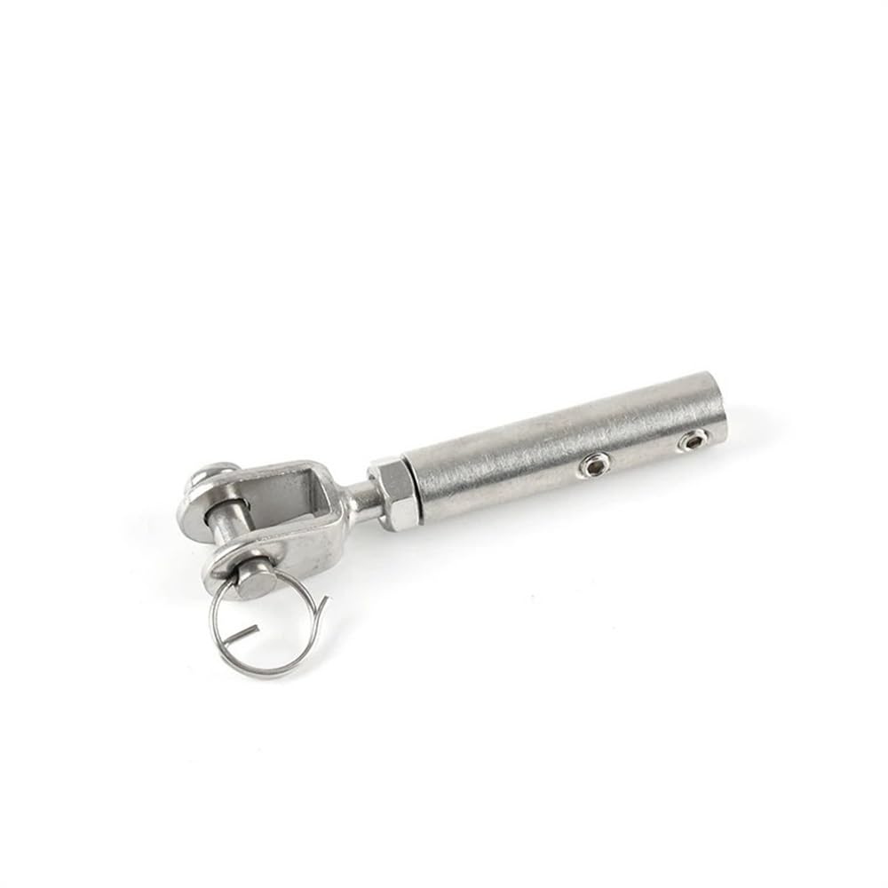 Morsetti per Fune for Kit ringhiera Cavo da 6 mm Fune Metallica Forcella Tensione terminale Raccordo Ancoraggio a Ginocchiera con bulloni a Testa Esagonale Morsetti per I Cavi