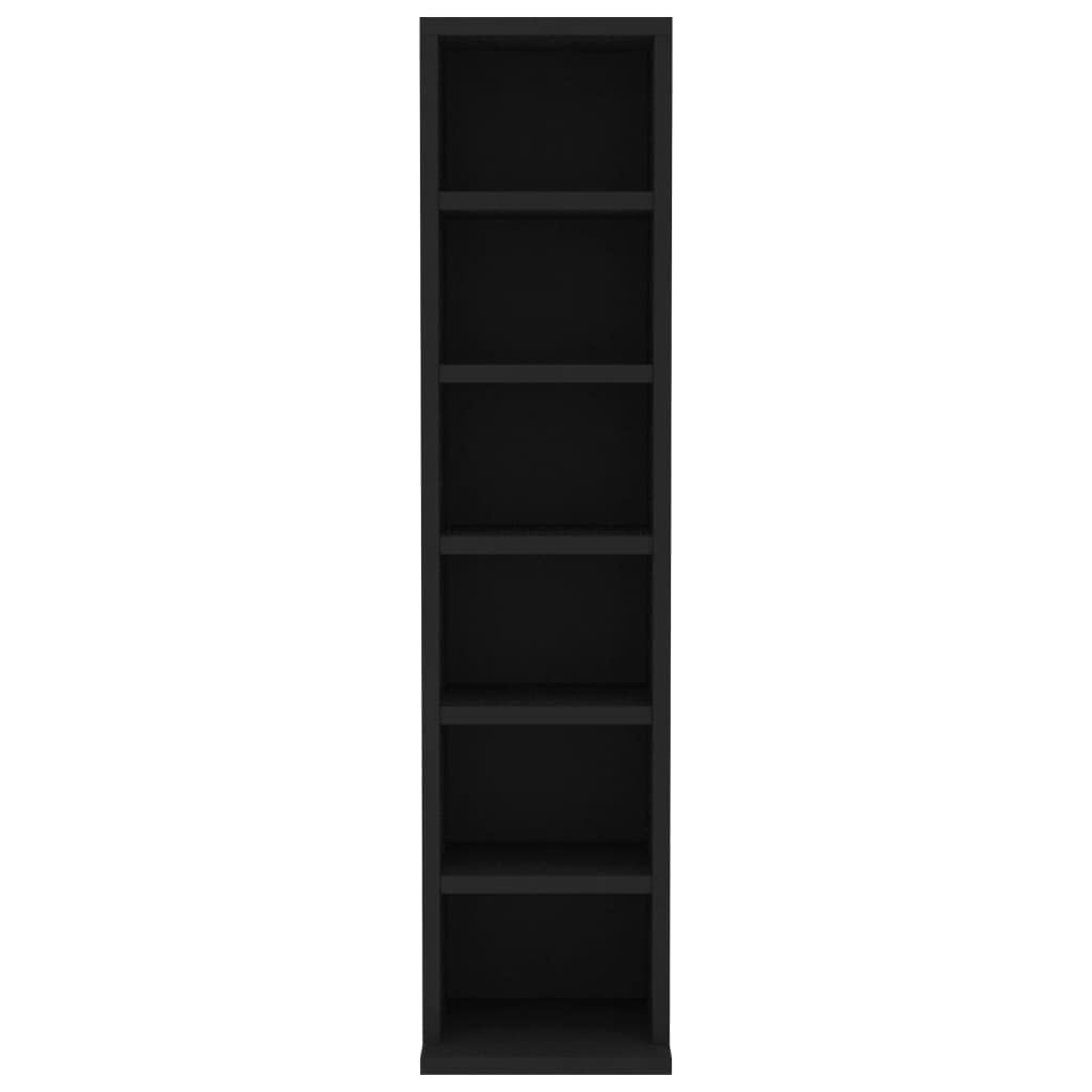 Toshilian - Estantería para CD (21 x 20 x 88 cm), color negro