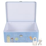 Boîte de rangement - la boîte en fer blanc avec couvercle est parfaite pour ranger des bijoux, des petites choses délicates, des boucles d'oreilles, des bagues et d'autres choses que vous voulez, des boîtes de rangement avec couvercles