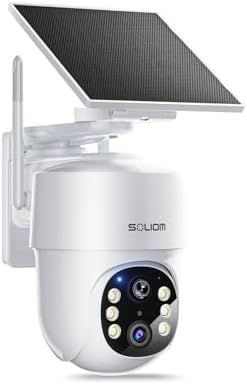 SOLIOM- True 5MP HD Security Cameras Outdoor Wireless, Add-On Camera, Solar Powered, Auto Tracking,Requires Homebase, Homebase Supports Up to 4 Cams SOLIOM- True 5MP HD Security Cameras Outdoor Wireless, Add-On Camera, Solar Powered, Auto Tracking,Requires Homebase, Homebase Supports Up to 4 Cams