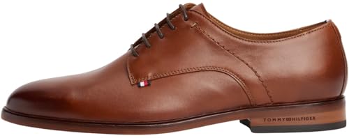 Tommy Hilfiger Uomo Scarpa Derby Thunit in Pelle
