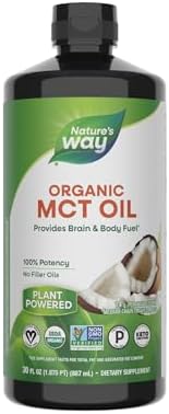 Nature's Way Organic MCT Oil, 30 Fl Oz, Brain and Body Fuel from ...