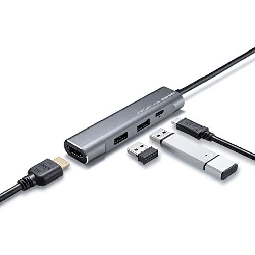USB Type-C HDMI MSTハブ 3ポート　サンワサプライ Amazon.co.jp: サンワサプライ USB TypeC MSTハブ (DisplayPort