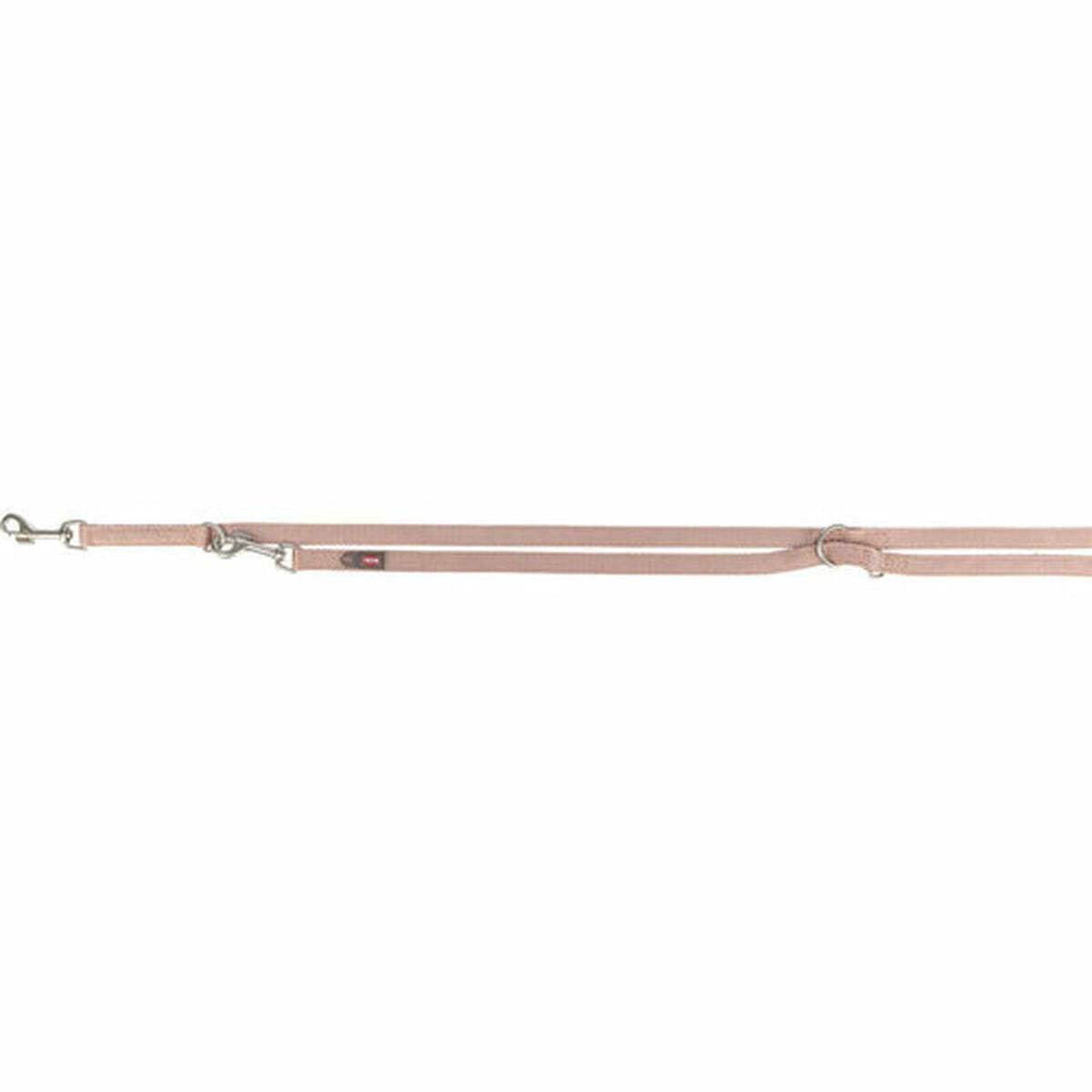 TRIXIE Premium Extension Lead, L-XL, 78.7 in/1.0 in in blush double-layer dog lead, triple adjustable, non-slip - Image 2