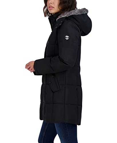 Nautica Women's Heavyweight Puffer Jacket with Faux Fur Lined Hood3