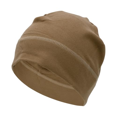 Motoforti Gorro De Ciclismo Protección para Los Oídos Aislamiento Térmico Forro De Casco Tela Desmooth Marrón 27x19cm 1 Pc