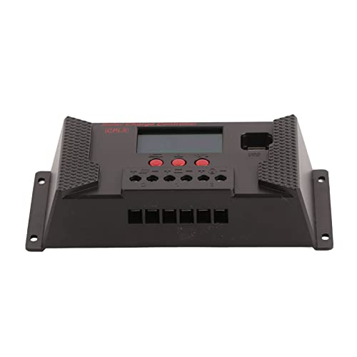 Contrôleur solaire PWM 12V/24V à adaptation automatique, écran LCD, port USB (CPLS-50A)