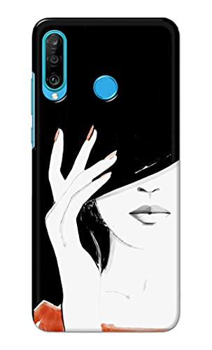 Image of PRINTFIDAA Photo of Beautiful Girl Hard Back Cover for Huawei P30 Lite /Nova 4e, Marie-L21BX, MAR-L01A, MAR-L21A Back Cover -(P6) KAT1005