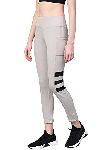 Image of CHKOKKO Women's High Rise Regular Fit Polyester Blend Sports Leggings (JSSTIGHT)