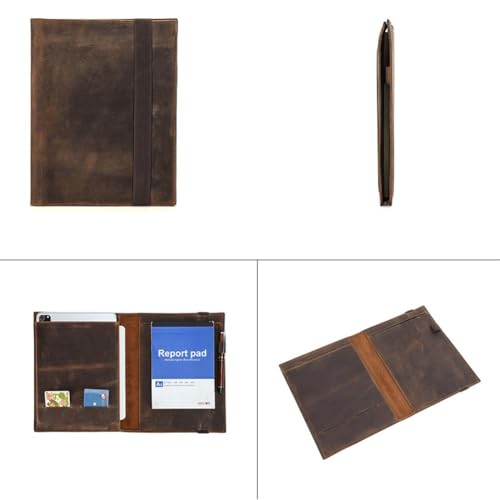 Carnet de notes d'affaires en cuir B5 vintage de bureau