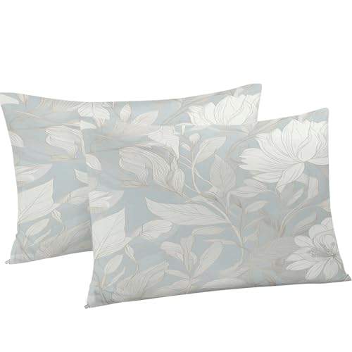 Parure de lit 90x190 fleurs de qualité supérieure en microfibre douce durable - 5