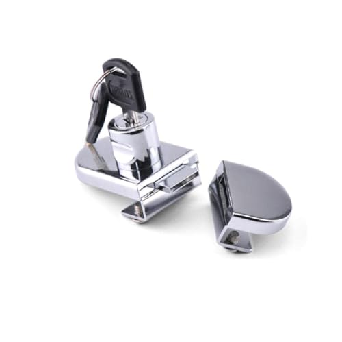 SagaSave Cerradura de puerta de cristal, cerradura de seguridad de doble puerta con llaves para el hogar, hotel, baño, escaparate (una para todas las llaves)