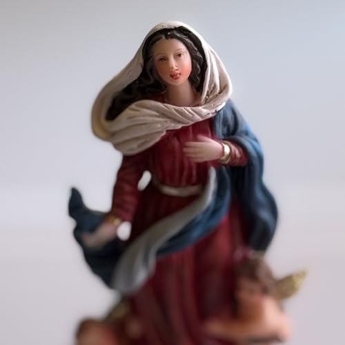 Estatua Virgen Inmaculada Concepción 20 cm Resina miniatura 6