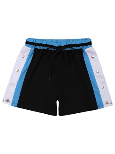 easyforever Kids Boys Breathable Tear Away Sport Shorts Elastic Drawstring Press Button Shorts3