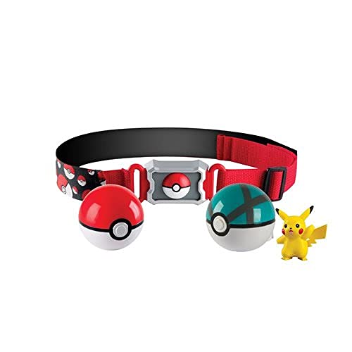 Pokémon T18206B- Clip 'n' llevar Poke bola cruz cinturón (surtido, modelos aleatorios)