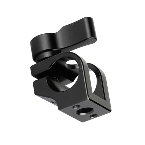 Adattatore Per Montaggio Su Fotocamera A Tubo Singolo Con Morsetto Per Asta In Metallo Da 15 Mm Per Accessori Fotografici Con Fori Filettati Da