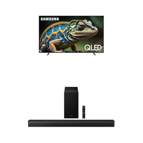 Image of Samsung 70-Inch Class QLED 4K Q60D Series Quantum HDR Smart TV w /Object Tracking Sound Lite (QN70Q60D, 2024 Model) + Samsung B-Series Soundbar HW-B750F 5.1 ch Subwoofer (2025 Model)