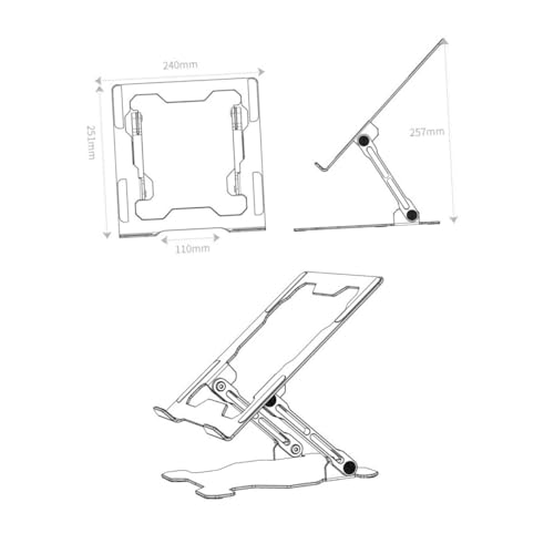Soporte Metálico Ajustable para Laptop con Ventilación miniatura 7