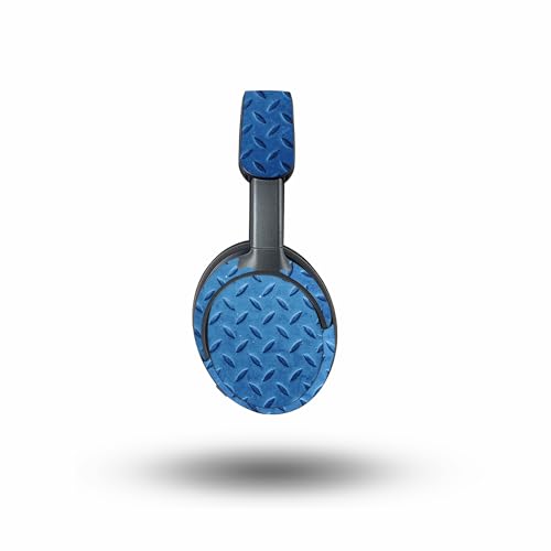 Image of MightySkins Skin Compatible with Bose QuietComfort Ultra - Blue Gridiron | Protective, Durable, and Unique Vinyl Decal wrap Cover | Easy to Apply, Remove, and Change Styles