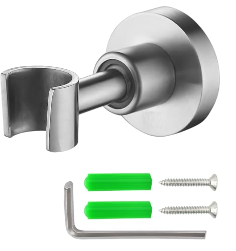 STOAT®supporto soffione doccia。Installazione con foro di trapano。Supporto per soffione doccia con rotazione di 360 gradi。 supporto doccia regolabile supporto doccia in acciaio inox supporto doccino