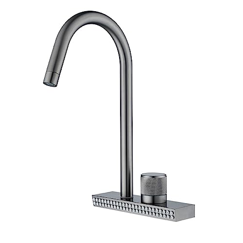 Mitigeur d'évier de cuisine mélangeur avec bec cascade moderne pour évier compact - 2