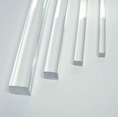 generico Barra Quadra in PLEXIGLASS da 1 MT Diametro MM 5/10/15/20/25/30/35/40/45/50/55/60/65/70/75/80/85/90/100… (Trasparente, Spessore 60 MM)
