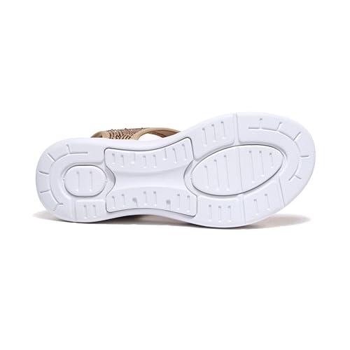 Bernal Women's Fashion Walking Sandals Comfortable Cushion Open-Toe Shoes Slip-On Platrorm Sandals with Diamonds4