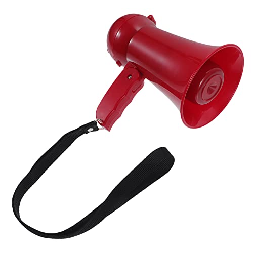 SUPVOX Mini Megaphone Bull Horn Speaker Pink Boys and Girls Megaphone for Sports Events Portable