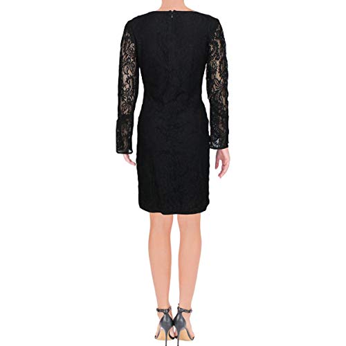 Anne Klein Women's Lace Sheath Dress with Bell Sleeves4
