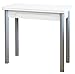 Miroytengo Mesa Blanca Plegable Cocina Mijas Cajon Funcional Patas Gris Plata 80x40-80