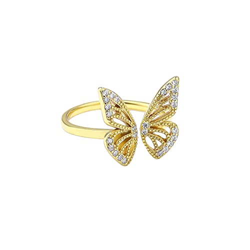GOXO Anillo de plata de ley con búho y serpiente, anillos ajustables vintage para mujeres y...