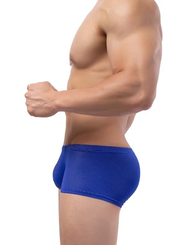 IKINGSKY Men's Bulge Boxer Briefs Sexy Swimming Trunks Under Panties Breathable Boxershorts Underwear for Men4