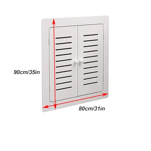 Cache-radiateur mural à 2 portes en tôle 80x90 cm