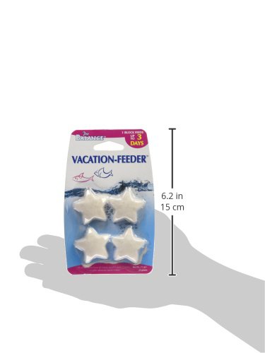 Penn-Plax Pro Balance Vacation Fish Feeder – Slow Release Food That’s Great For Weekend Vacays: 1 Block Feeds Up To 3 Days – 4 Starfish Shape Blocks (1 Package) (Pbv3) #TOP1