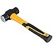 HOIGON 2 Pack 3 Lb Sledge Hammer, 14 Inch Pro-grade Sledge Hammer Tool Set with Fiberglass Handle, 1.6kg 48oz Heavy duty Stoning Club Hammer for Carpentry, Construction, Mechanic Work
