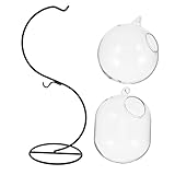 Vase en verre suspendu pour aquarium : fabrication exceptionnelle, conception raisonnable, stable et pratique, vous apportera un aquarium suspendu