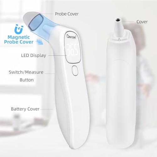 Berrcom Fieberthermometer Stirn-und Ohrthermometer Digitales Medizinisches Thermometer Kontaktlos...