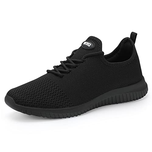WXQ Men’s Running Shoes Comfortable Lightweight Breathable Walking Shoes Mesh Workout Casual Sports Shoes