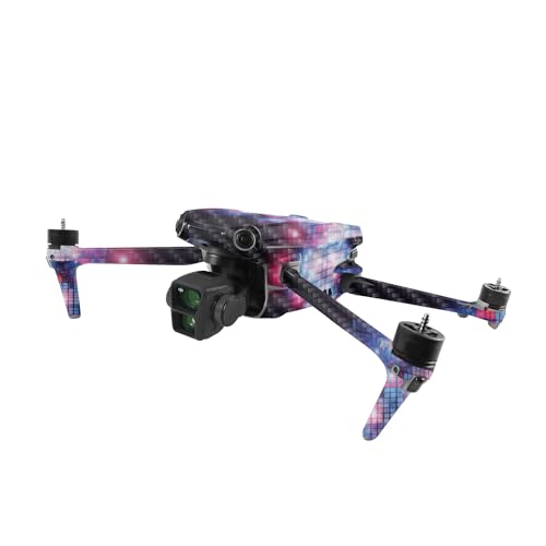Image of MightySkins Carbon Fiber Skin Compatible with DJI Air 3 - Neon EQ | Protective, Durable Textured Carbon Fiber Finish | Easy to Apply, Remove, and Change Styles