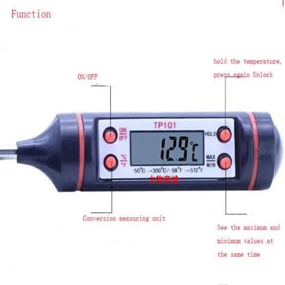 Image of MCP Healthcare Barbeque Food Electric Temperature Instant Read BBQ Grill Food Meat Electronic Thermometer