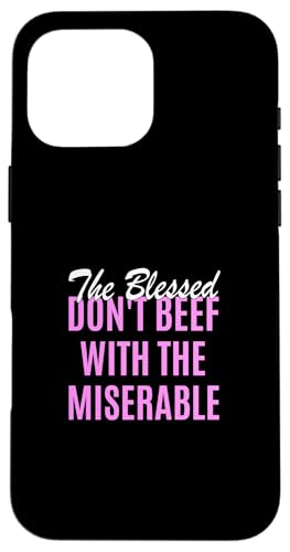 �s���N�J���[ Too Blessed To Be Miserable �s���N�̃O���t�B�b�N �X�}�z�P�[�X iPhone 16 Pro Max �p