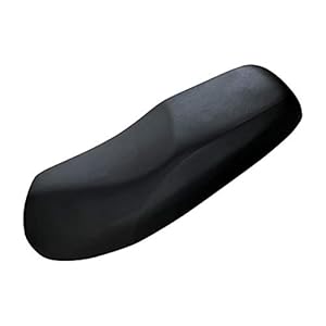 LEMESO Motorfiets zadelbankhoes leer waterdichte stoelhoes universeel voor motorfiets stoelbekleding PU zwart XXL