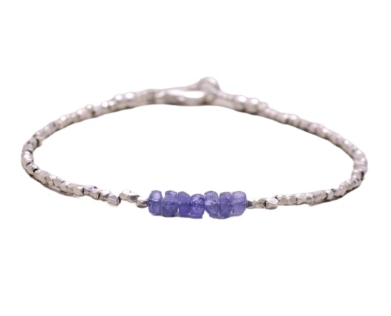 Bracelet tanzanite anti-ternissement en argent 925, le bijou fin qui dure toujours