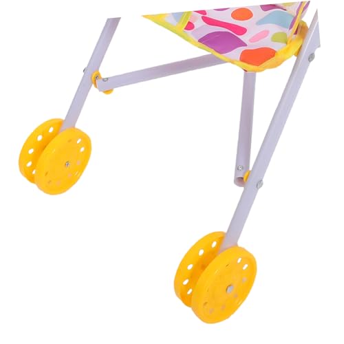 CIYODO Puppenwagen Kinderwagen Modell aus Leichtem Robustem Kunststoff Realistisches Rollenspiel für Kleinkinder Fördert Hand Auge Koordination und Sensorische Wahrnehmung – Bild 8
