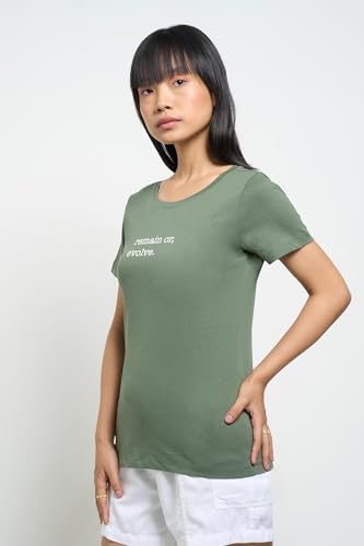 Image of Honey Women's 100% Cotton T-Shirt | Regular Fit | Round Neck | Half Sleeve