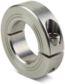 Ruland Manufacturing Co Inc MCL-28-SS - Shaft Collar - MCL Series, One Piece - Clamp, Stainless Steel - 303, Plain Bore, 28 mm ID, 48 mm OD, 15 mm Wide
