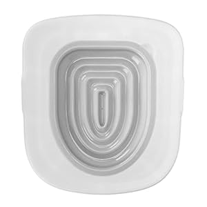 Cat Toilet Training Kit – Universal Reusable Kitty Toilet Trainer – White Tray, 1 Gray Inner Support – Cat Owners