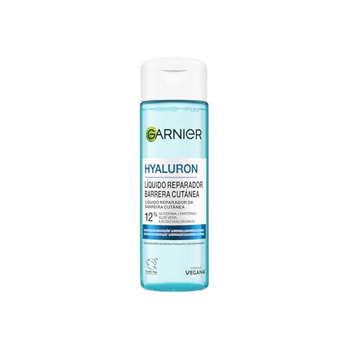 Garnier Hyaluron Líquido Reparador Barrera Cutánea 12% [Glicerina + Pantenol + Aloe Vera + Ácido Hialurónico] 100 Horas De Hidratacion 120ML