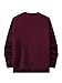 SOLY HUX Men's Letter Graphic Sweatshirt Crewneck Drop Shoulder Long Sleeve Casual Pullover Tops Burgundy Letter Large