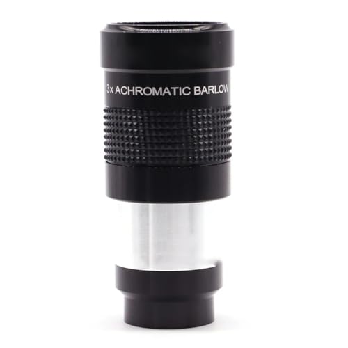 Lente Barlow 1.25 pulgadas para telescopios astronómicos acromáticos con aumentos 2X y 3X